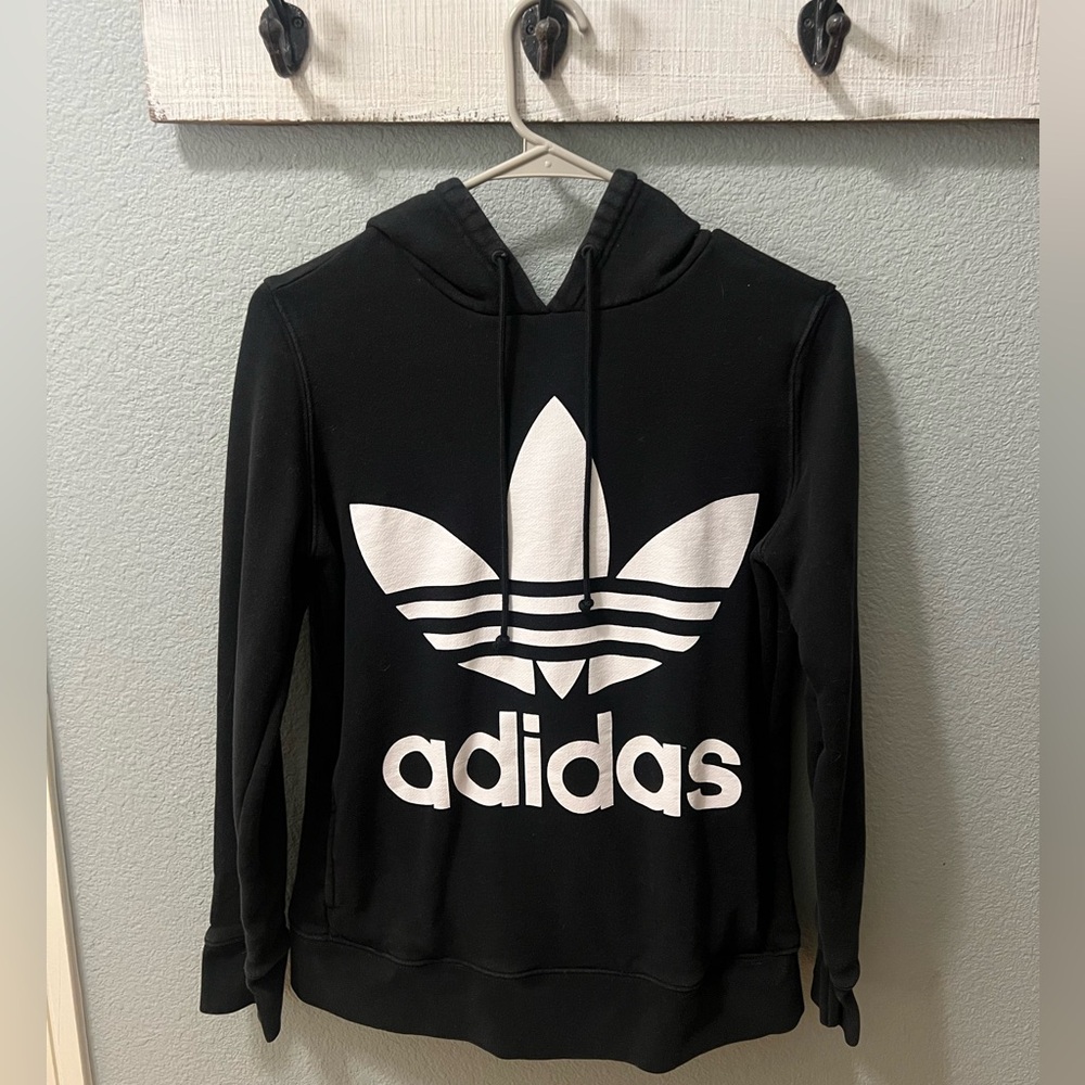 Adidas black hoodie size small